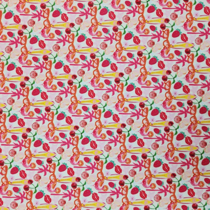 Licra Pacific Estampada fresas