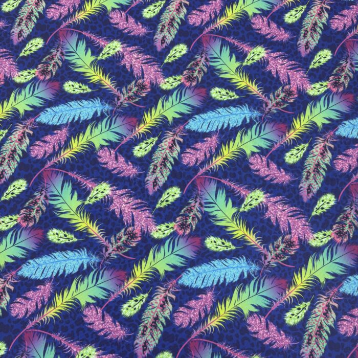 Licra pacific estampada plumas