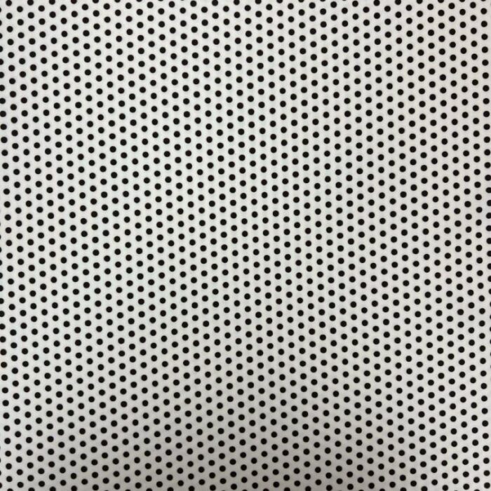 Licra Pacific Estampada lunar marron fondo blanco 0,5cm