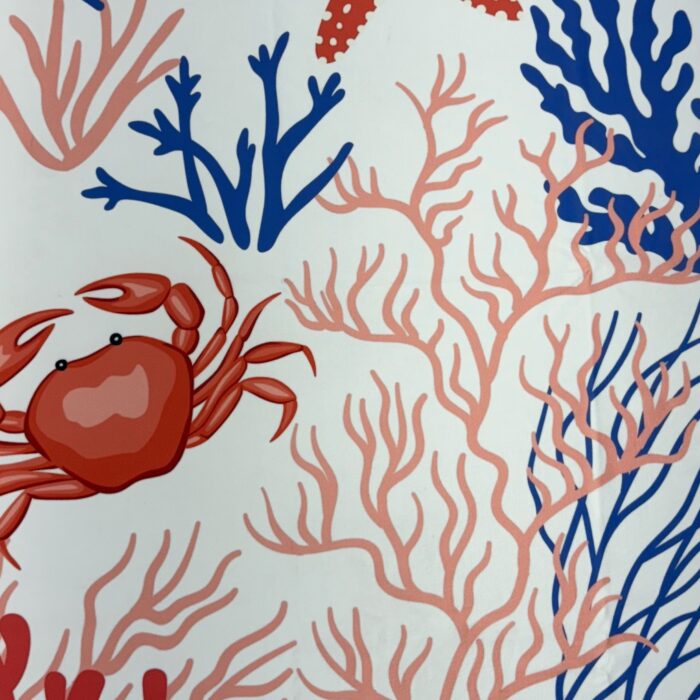 Licra pacific estampada coral grande