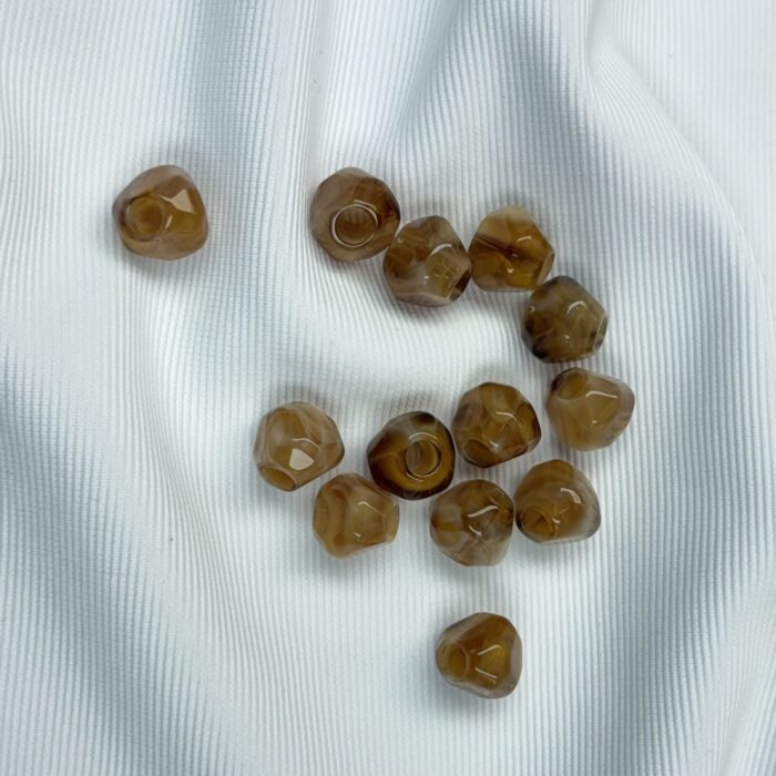 Accesorios cuentas acrílico 1 cm  (12 unidades)0