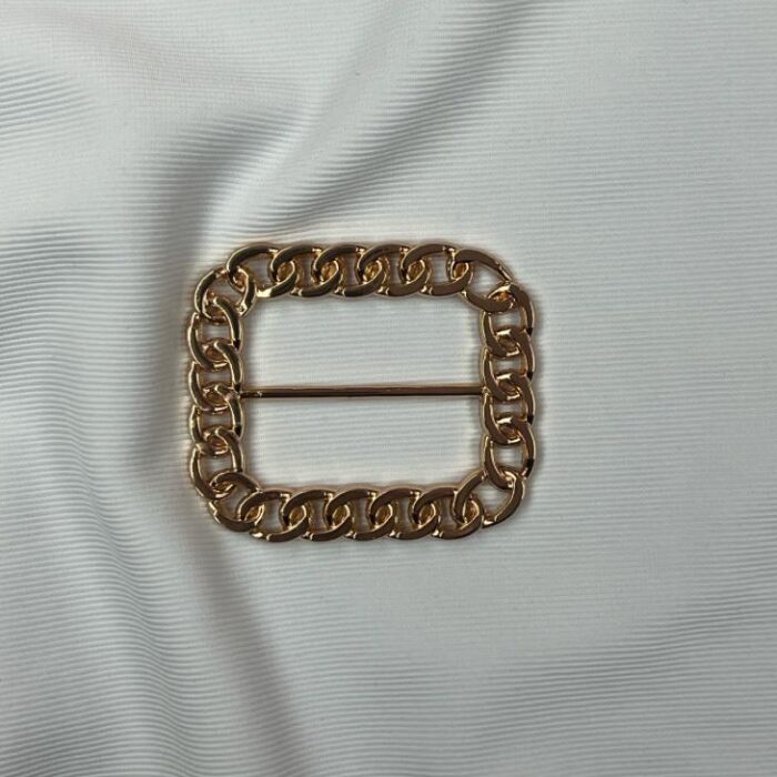 Accesorios Zamak rectangulo cadena 7,5 x 6,5cm