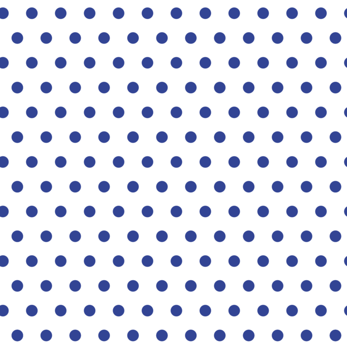 Licra Pacific Estampada lunar azul fondo blanco 1cm
