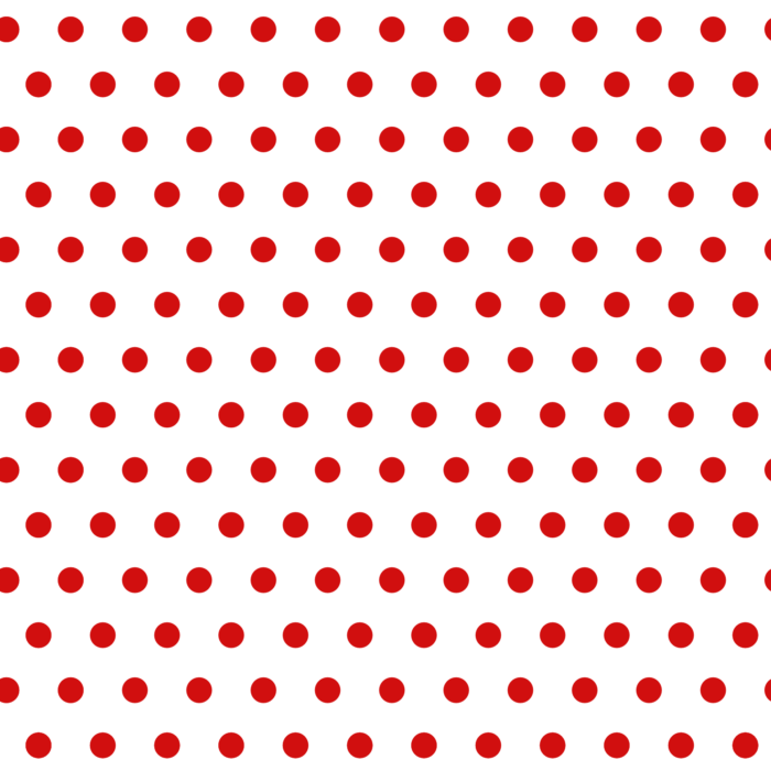 Licra Pacific Estampada lunar rojo fondo blanco 1cm