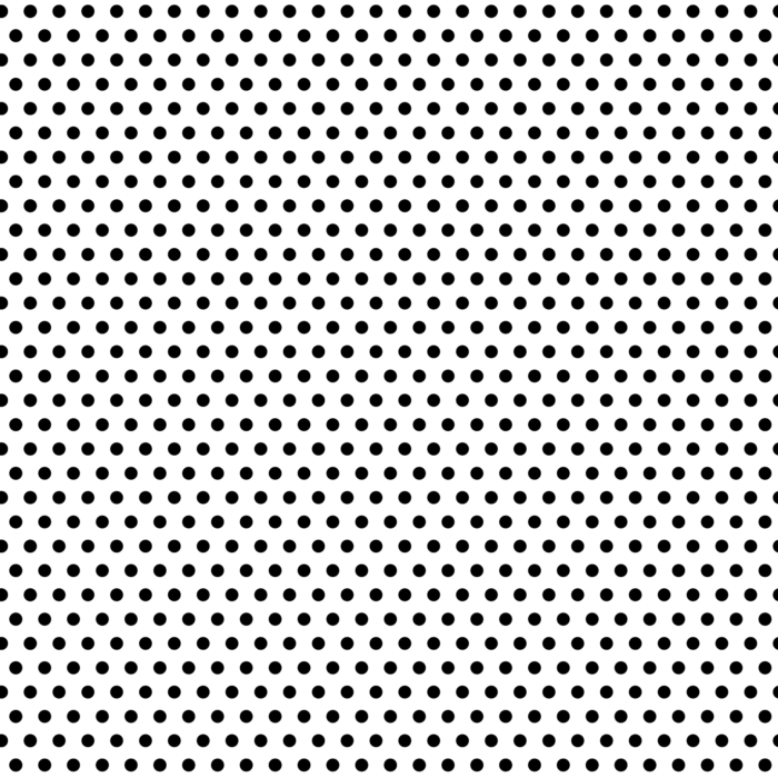 Licra Pacific Estampada lunar negro fondo blanco 0,5mm