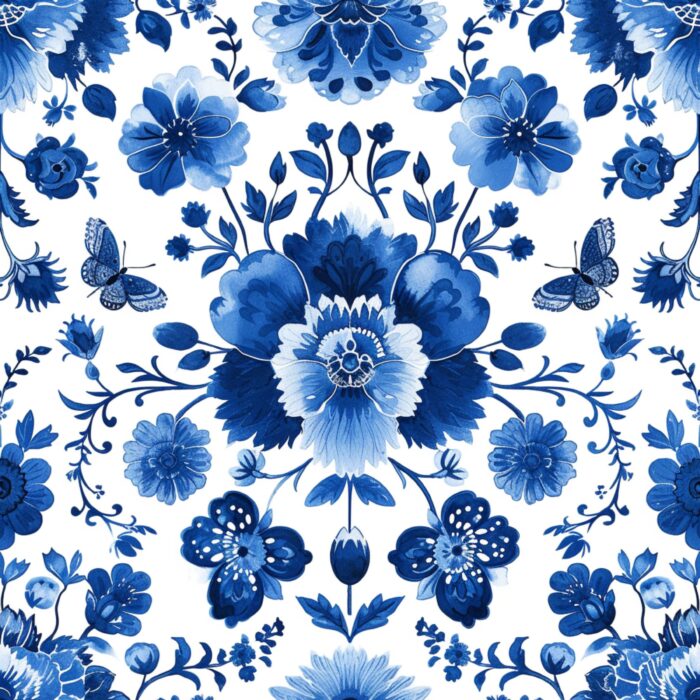 Licra pacific estampada chinoiserie floral 10