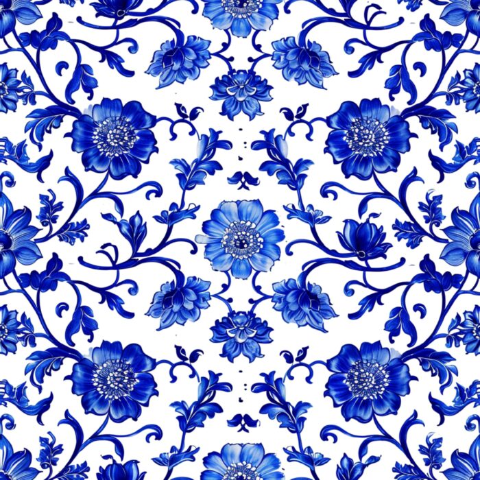Licra pacific estampada chinoiserie floral 12