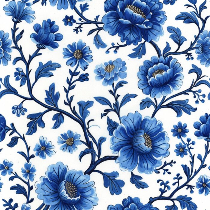 Licra pacific estampada chinoiserie floral 5