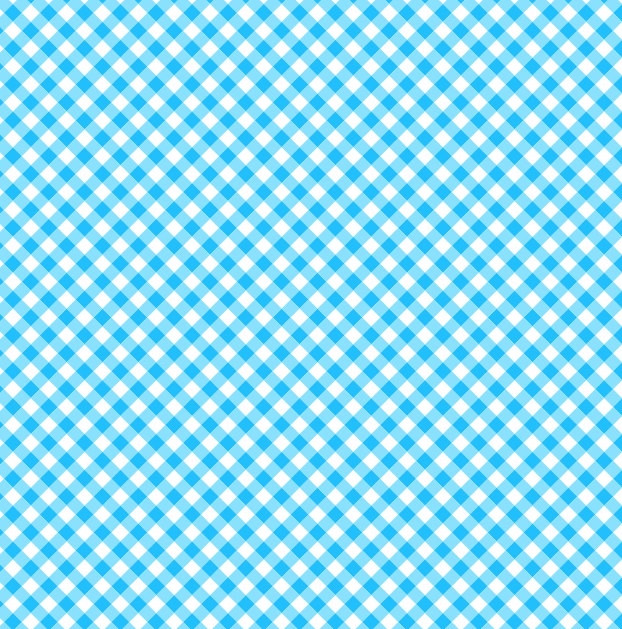 Licra pacific estampada vichy azul diagonal