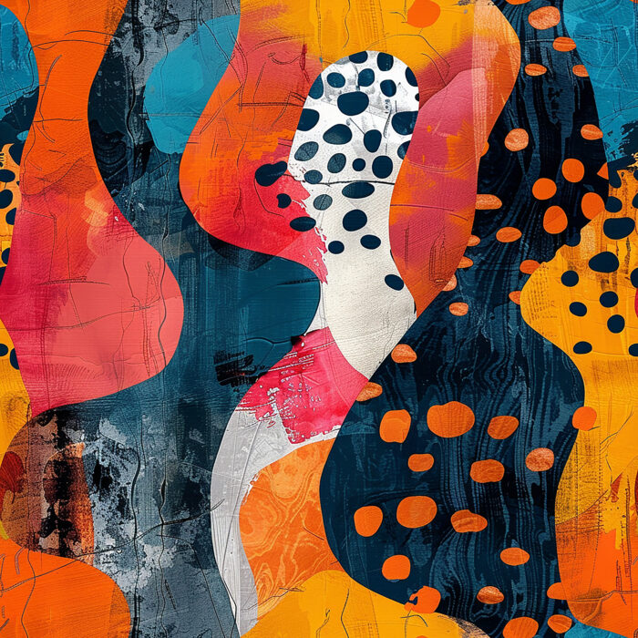 Licra pacific  abstract animal print 01