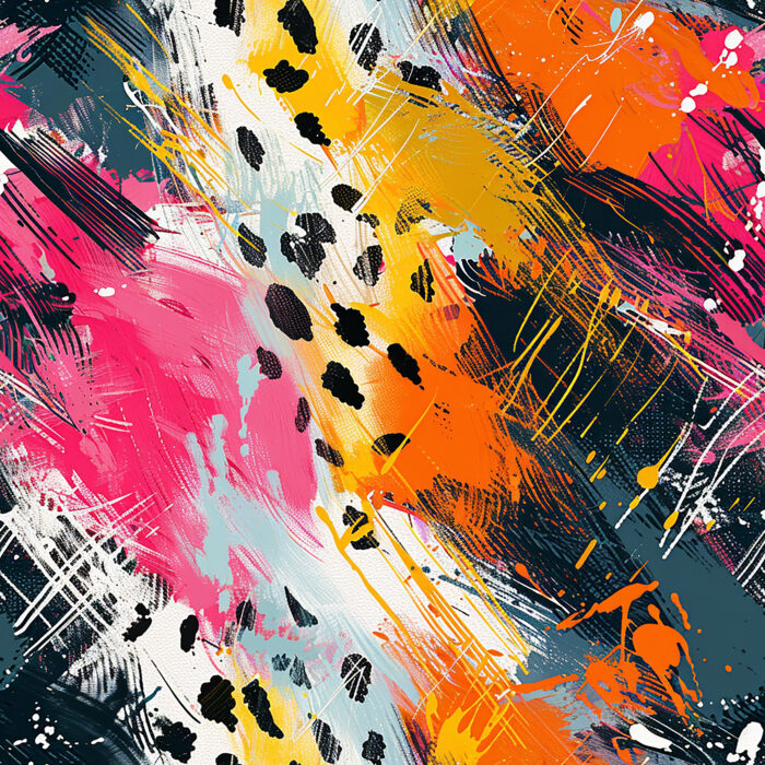 Licra pacific  abstract animal print 10