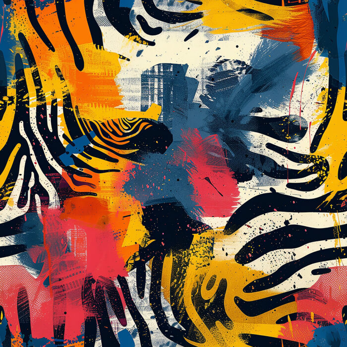 Licra pacific abstract animal print 02