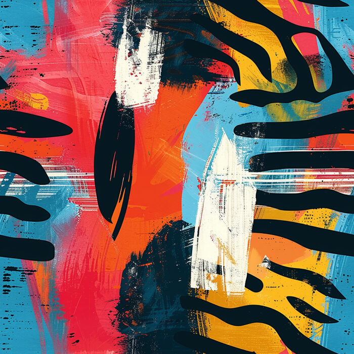 Licra pacific  abstract animal print 03