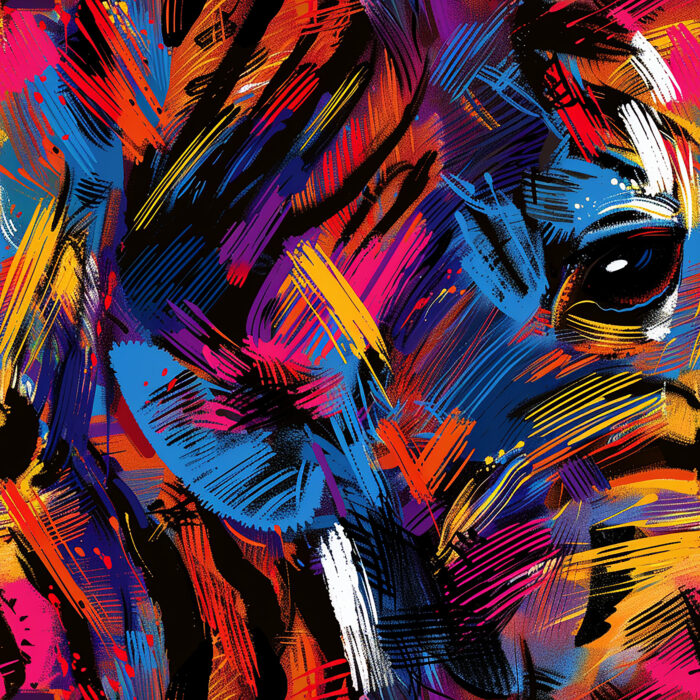Licra pacific  abstract animal print 04
