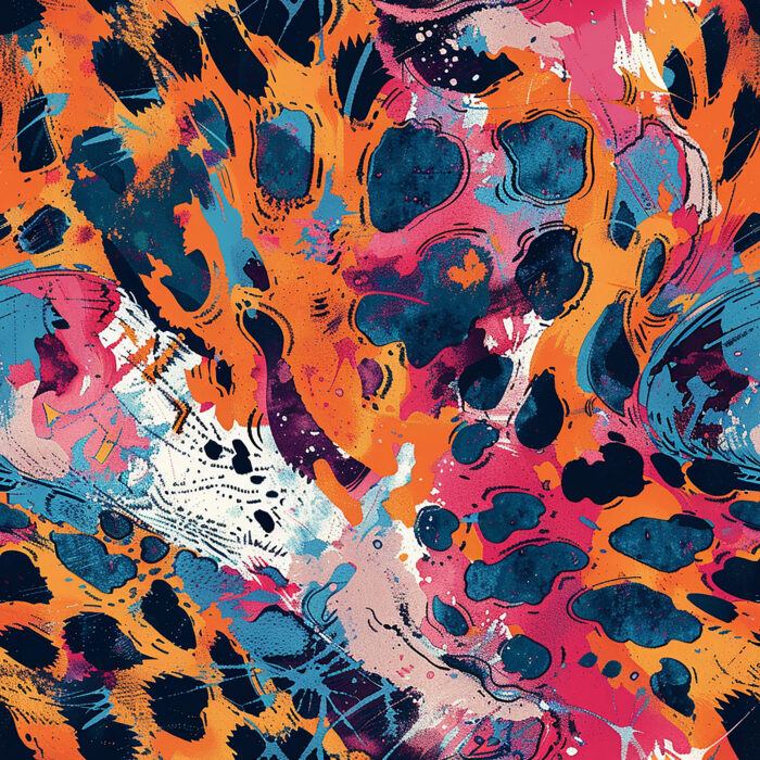 Licra pacific  abstract animal print 05