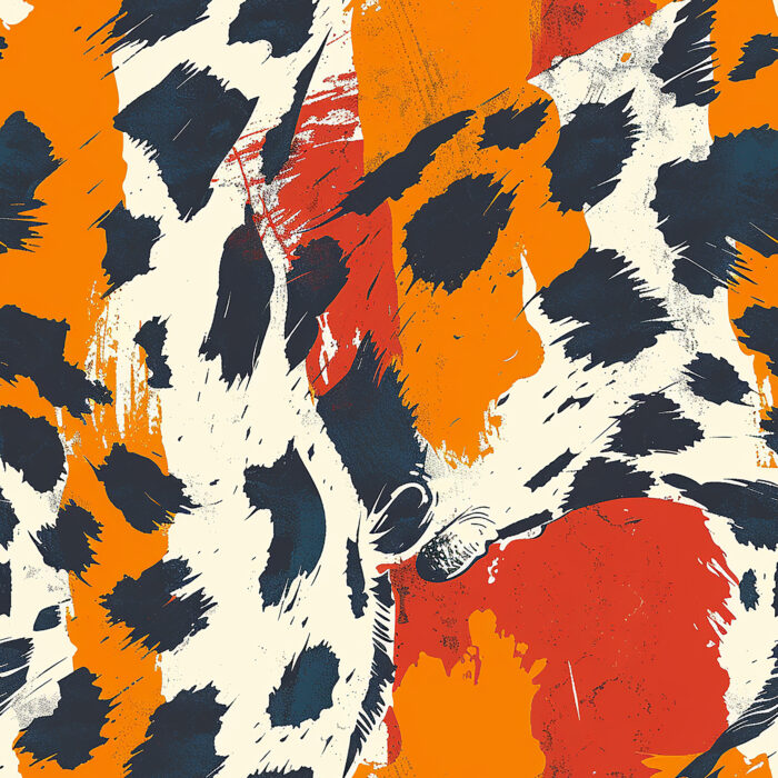 Licra pacific  abstract animal print 06