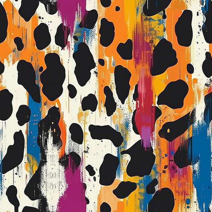 Licra pacific  abstract animal print 09