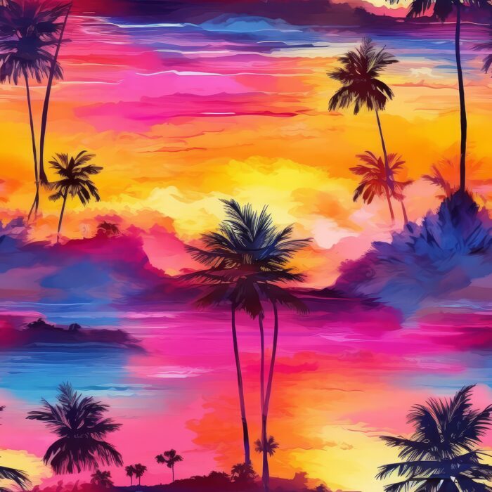 Licra pacific tropical sunset 03